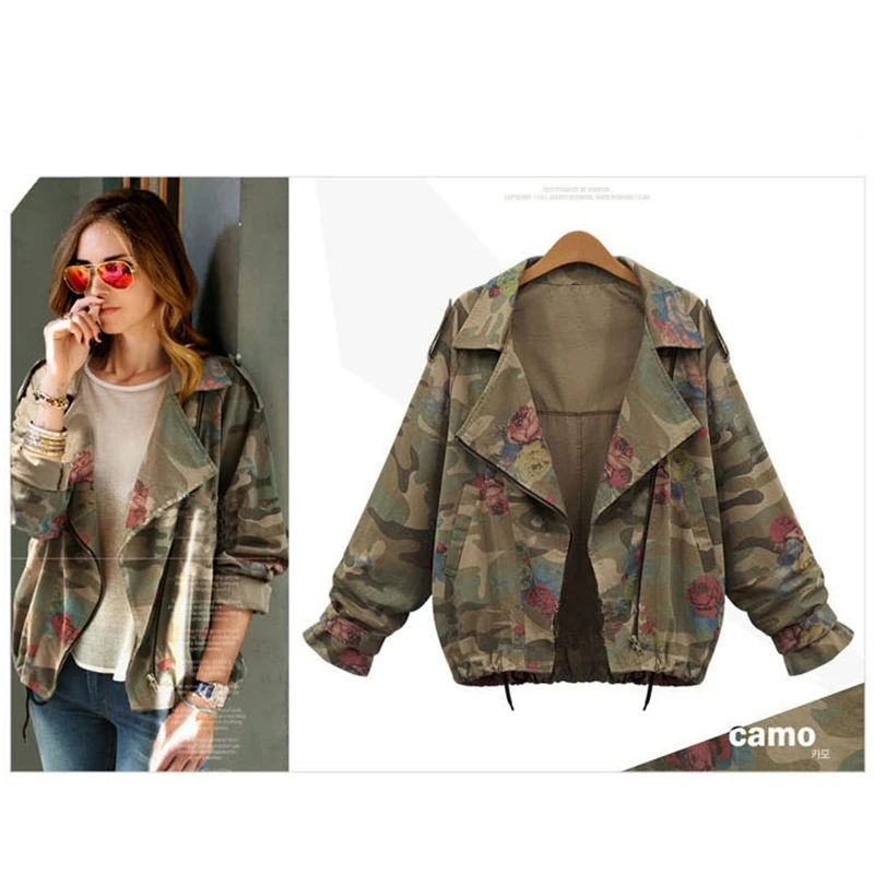 

SWYIVY Women Clothes 2019 Streetwear Jacket Female Ladies Coat Jacket Short Print Loose Jacket Women Jackets Floral Spring Autum