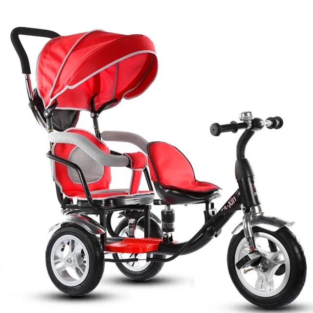 Child tricycle baby bike double boy and girl stroller twin Child tricycle baby bike double boy and girl stroller twin