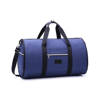 

Newly 2 In 1 Hanging Suit Travel Bag Luggage Duffle Garment Bags with Shoulder Strap MK