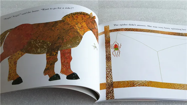 Бесплатная доставка известный английский иллюстрированная книга для детей Эрик Карл очень занят паук