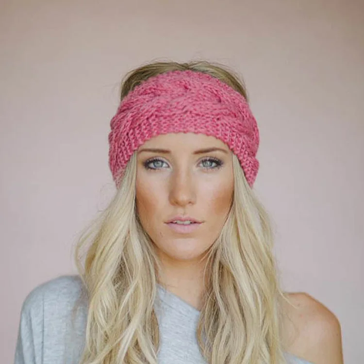 

Women Autumn and Winter Heat Preservation Headdress Takes Twist Eight Character Hair Belt Headbands