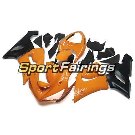 Кузов для Kawasaki ZX-6R 2005 2006 ABS Пластик впрыска панели Мотоцикл Обтекатели ZX6R 05 06 тела Наборы оранжевый черный капот