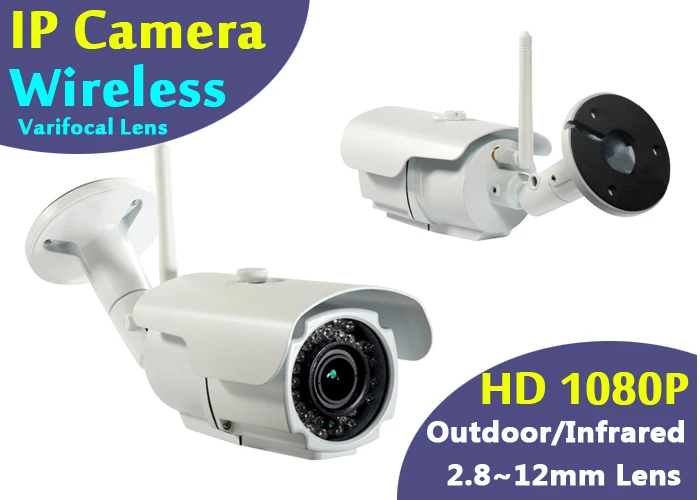 Варифокальный объектив 1080p 2mp HD CCTV уличная IP камера беспроводная ИК Ночная Водонепроницаемая инфракрасная wifi ONVIF цилиндрическая IP камера