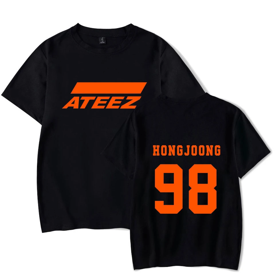 Новинка Футболка kpop group ATEEZ футболка Топы Hongjoong Seonghwa Yunho Yeosang San Mingi Wooyoung Jongho