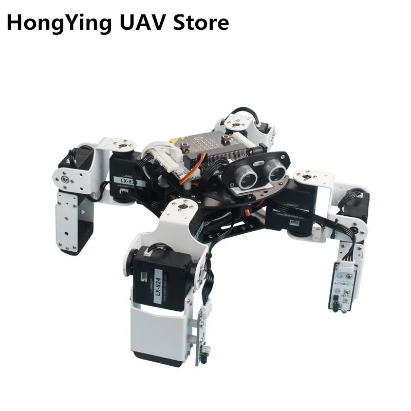 DIY 8DOF Робот микро: бит робот комплект/Программируемый четвероногий робот Alienbot образовательный конкурс фигурки и игрушки