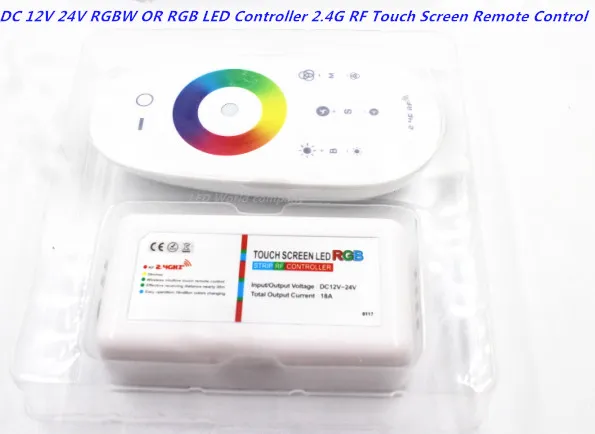 DC 12 В 24 В RGBW/RGB светодиодный контроллер сенсорный экран 2,4G DC12-24V 18A пульт дистанционного управления канал для RGB/RGBW полосы