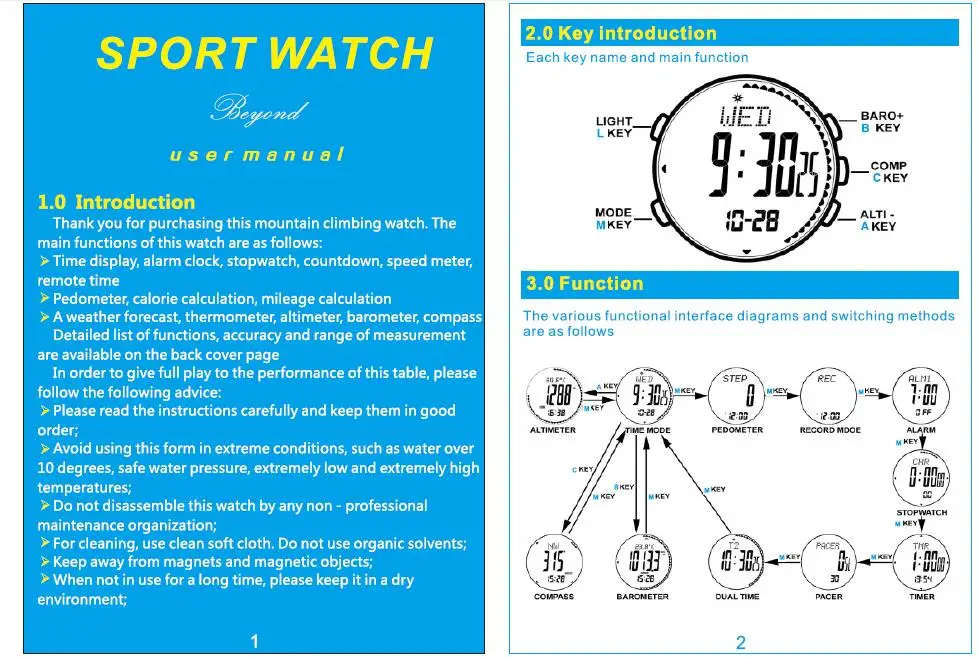 SPOVAN мужские спортивные многофункциональные Углеродные волокна ультратонкие часы Climb Mount Oudoor наручные часы компас, давление воздуха, шагомер