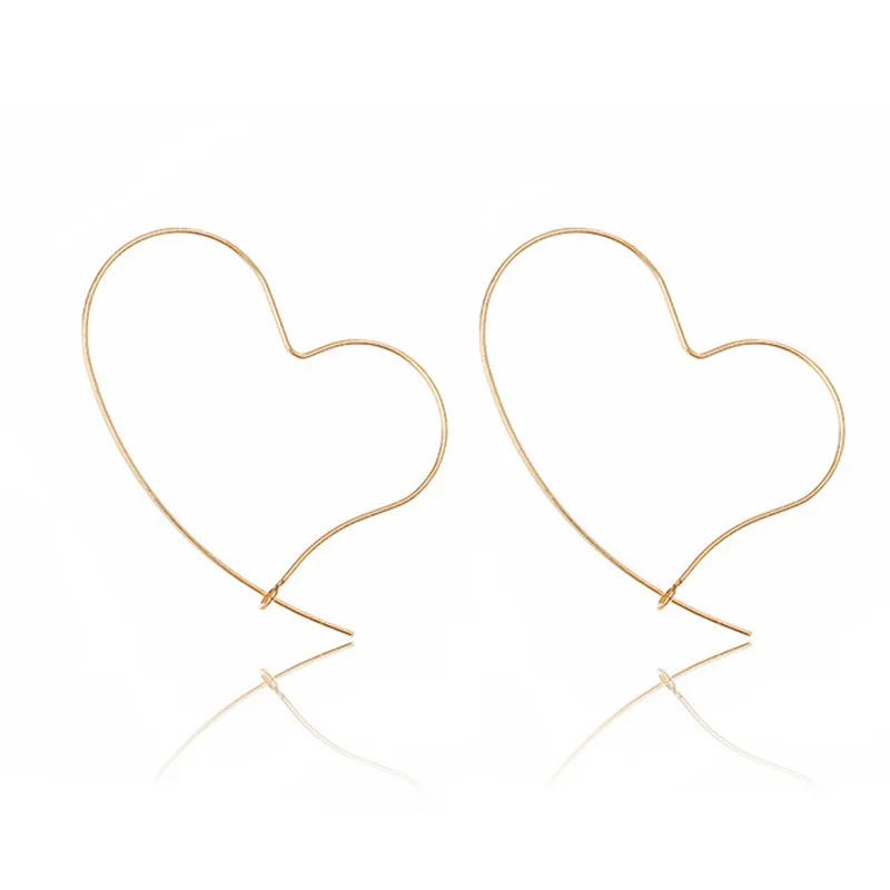 

Simple Design Gold Lover Heart Drop Earrings For Women Sweet Peach Hearts Dangle Earring Girls Fashion Jewelry A684