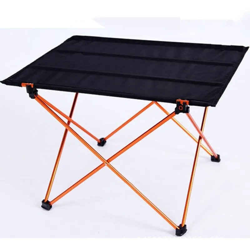 2018 la venta caliente al aire libre vajilla de Camping aleación de aluminio Ultra-ligero Camping Picnic plegable mesa plegable escritorio XNC