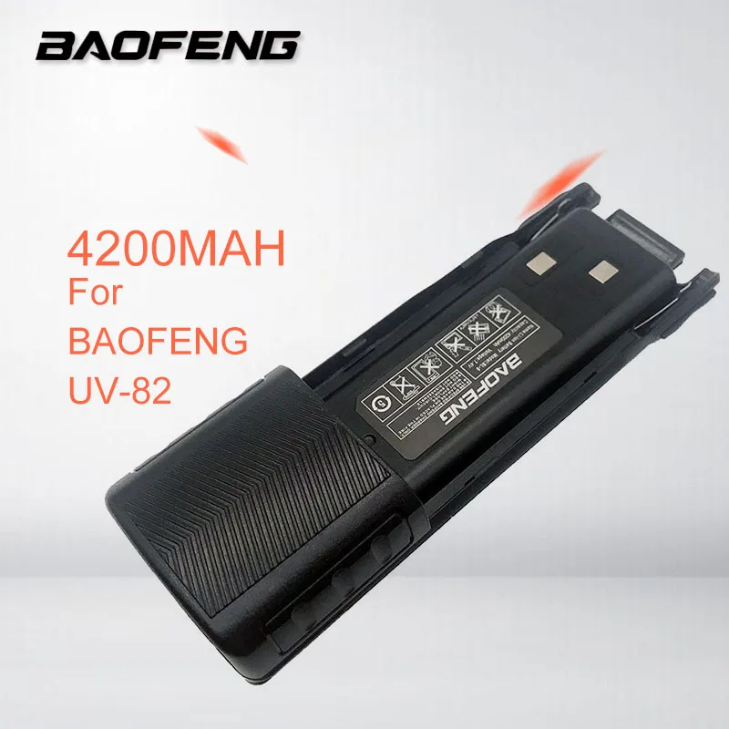 BAOFENG UV 82 литий ионный аккумулятор 4200 мАч для 8D рация Портативный любительский