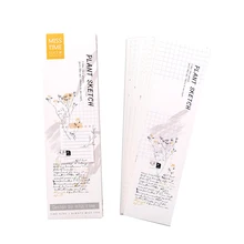 30 шт. эскиз растений Bookmarks для книг книга рисунок маркер открытка Канцтовары подарок, школьные принадлежности marcapaginas de libros A6428