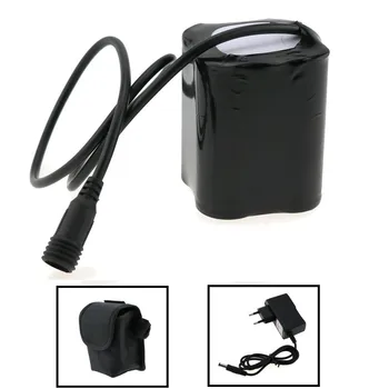 

LED Bike Lights 20000mAh Rechargeable 4X26650 8.4V Li-ion External Battery Pack With Screw Thread + 8.4V DC Port Battery Pack