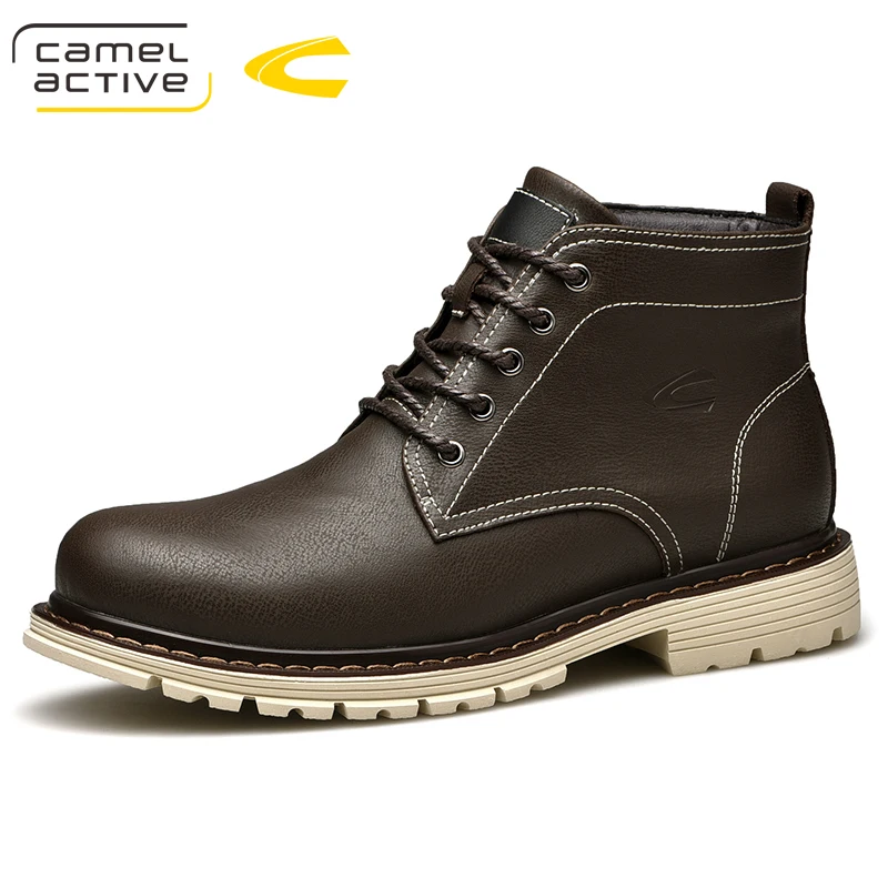 

Camel Active New Outdoor Work Safety Comfortable Boots Leather Casual Shoes Fashion Ankle Boots Classic Boots For Men Shoes