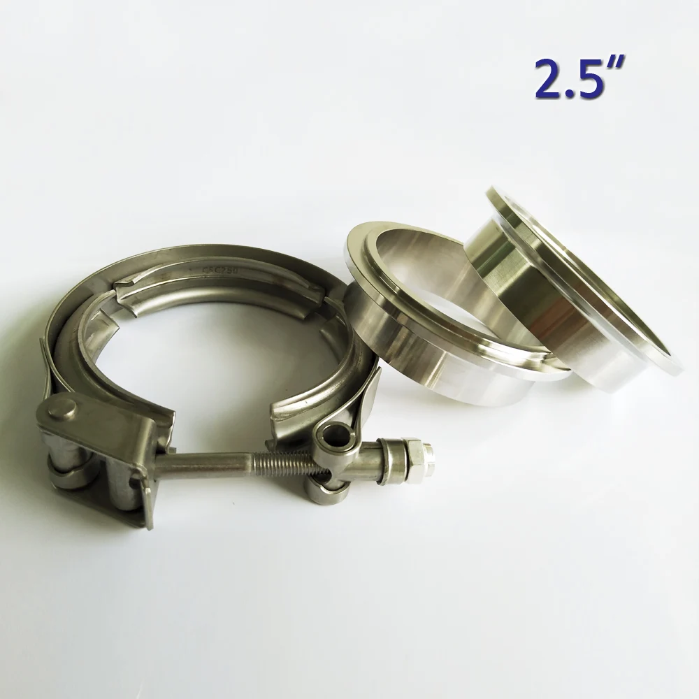 2.5 inch metal clench nut Stainless Steel 304 Quick release V band Clamp For turbo exhaust
