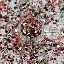 RHM321-204 разноцветные Круглые пайетки в горошек для дизайна ногтей, гель для ногтей, Гель-лак для ногтей и украшения своими руками