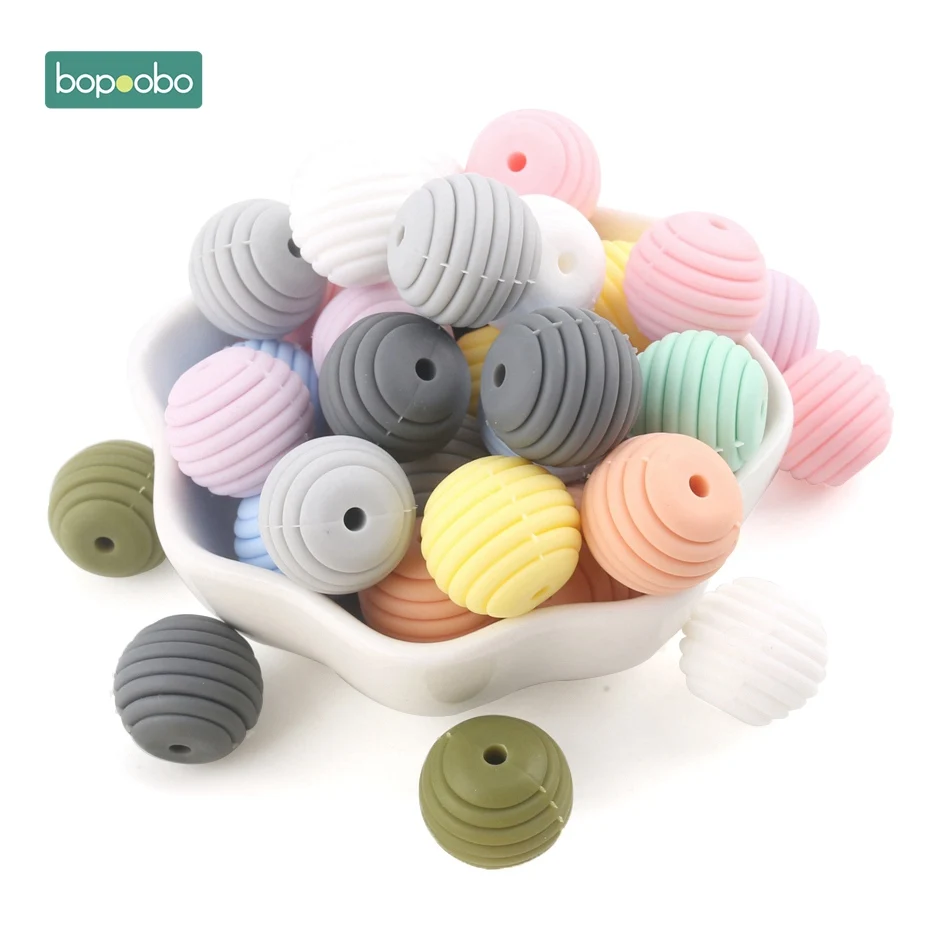 silicone beads baby teething beads