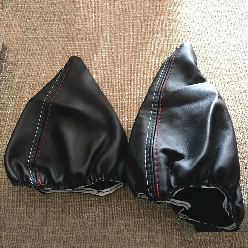 Car Styling Gear Shift Collar Leather Manual Handbrake Gaiter Boot