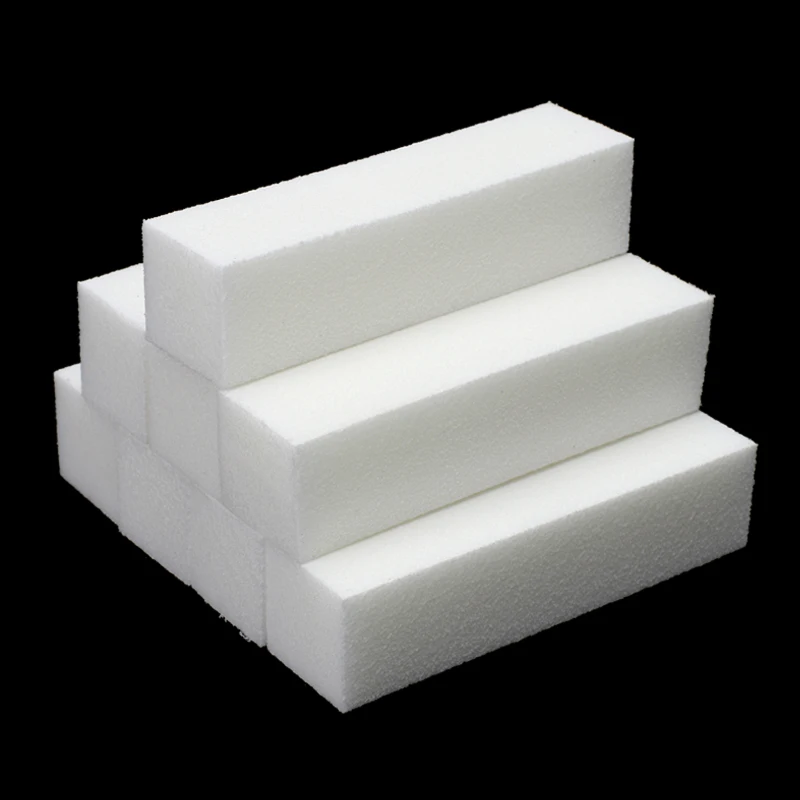 

10pcs White Nail File Sponge Buffer Block UV Gel Nail Polish Sanding Files Buffing Rectangle Manicure Pedicure Nail Art Tools