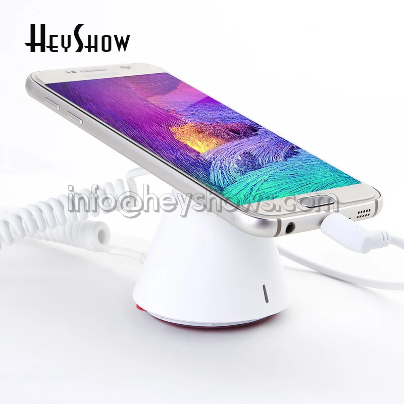  10x Black Mobile Phone Alarm Stand iPhone Security Display Holder White Smartphone Anti-theft Devic
