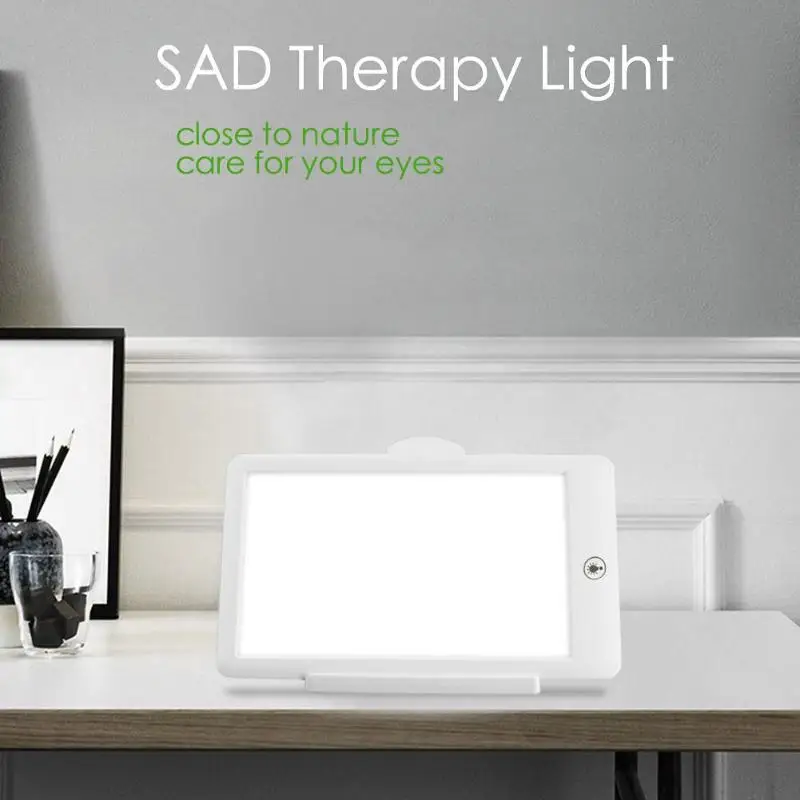Лампа для унылой терапии, 3 режима, Сезонное аффективное расстройство, фототерапия 6500 K, имитирующий естественный дневной светильник, США штекер, светильник для унылой терапии