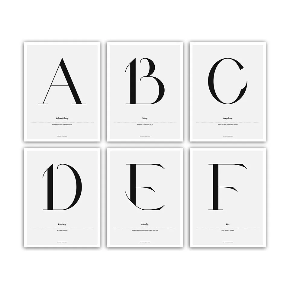 Nordic-Posters-Nursery-Watercolor-HD-English-Letters-Wall-Art-Canvas-Prints-For-Baby-Room-Painting-Picture (2)