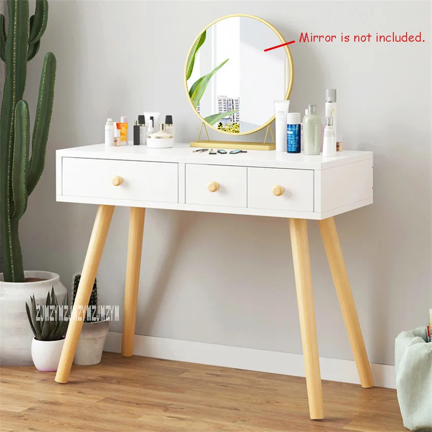  B2507 Bedroom Furniture Modern Dresser Manmade Board Solid Wood Leg Dressing Table Creative Toilet  - 33051547475