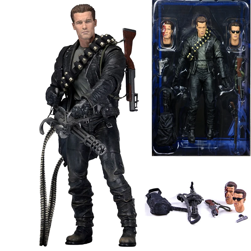 NECA Terminator 2: Judgment Day T-800 Arnold Schwarzenegger PVC Action Figure Toy Doll Gift