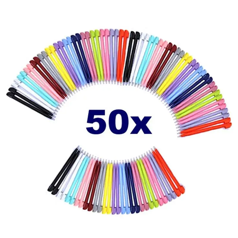 Top Sale 50pcs/pack 8.5cm Muti-color Touch Stylus Pen For Nintendo DS Lite L3EF With High Quality(Random