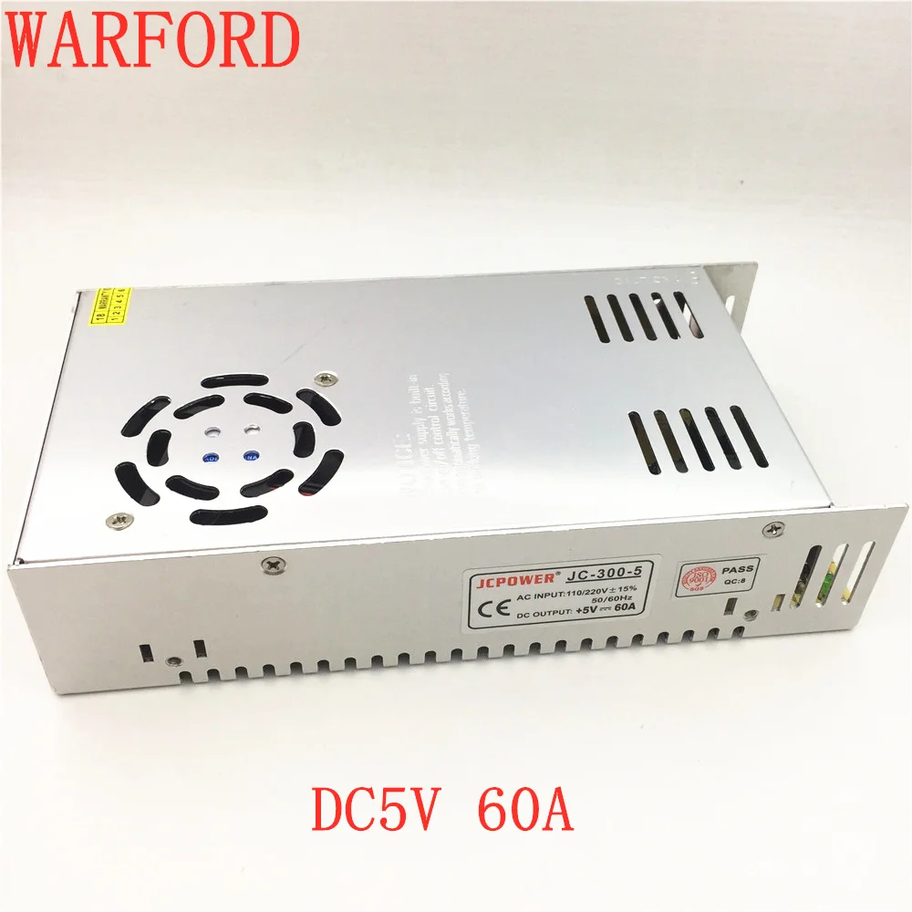 

Free shipping 5V 60A output 300W Switching Power Supply Driver LED AdapterCCTV US4,DC5V 2812B 2801 8806 Lighting Transformers