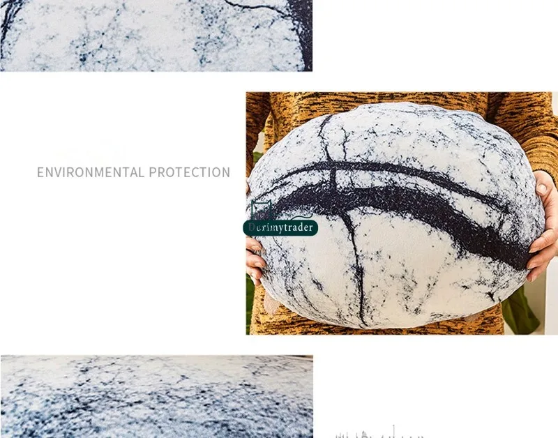 Decoração para Casa Dorimytrader Grupo Soft Simulado Plush Comet Pedra Pillow Almofada Sofá Crianças Play Pebble Boneca Dy60255 1 Pop 12 Cheap Pelúcia da vida real