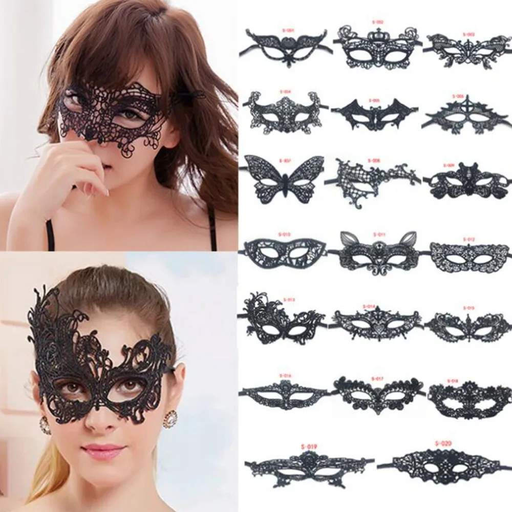 

23cm*11cm Halloween Mask Girls Women Sexy Ball Lace Mask Masquerade Masks For Party Halloween Venetian Costumes Carnival