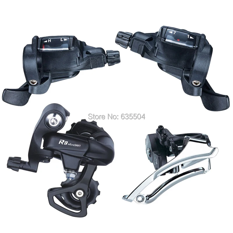 

TS38-7 Trip 3X7 Speed MTB Derailleur Set FD-M20 RD-R25S microSHIFT Conjoined DIP 21 Speeds Group Compatible for Shimano