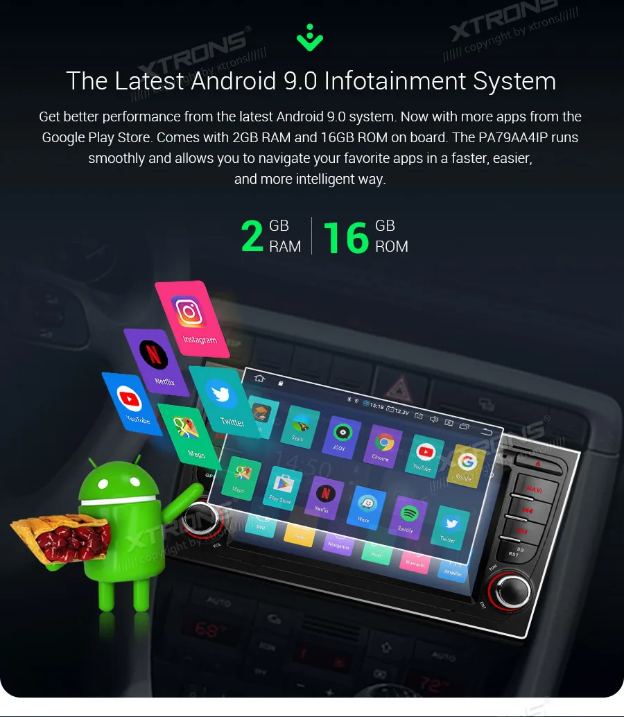 Flash Deal XTRONS 7" Android 9.0 Car Radio DVD Player for Audi A4 S4 RS4 2002 2003 2004 2005-2008 SEAT Exeo GPS Navigation DAB OBD WIFI FM 4