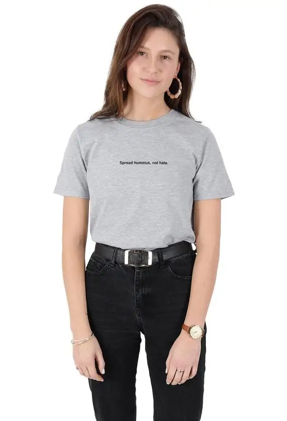 

Sugarbaby Spread Hummus Not Hate T-shirt Top Shirt Tee Fashion Streetwear Vegan Vegetarian Funny T shirt Short Sleeve Tops