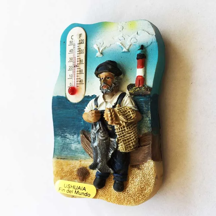 Южная Америка Аргентина Ушуая рыбаков terroir туристические сувениры магнитные наклейки стикеры на холодильник
