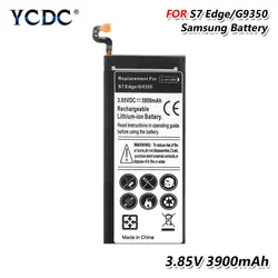 3900 mAh Батарея для samsung Galaxy S7 край SM-G935FD G935P G935T G935W8 G9350 Lipo Li-Po литий-полимерный Перезаряжаемые Батарея