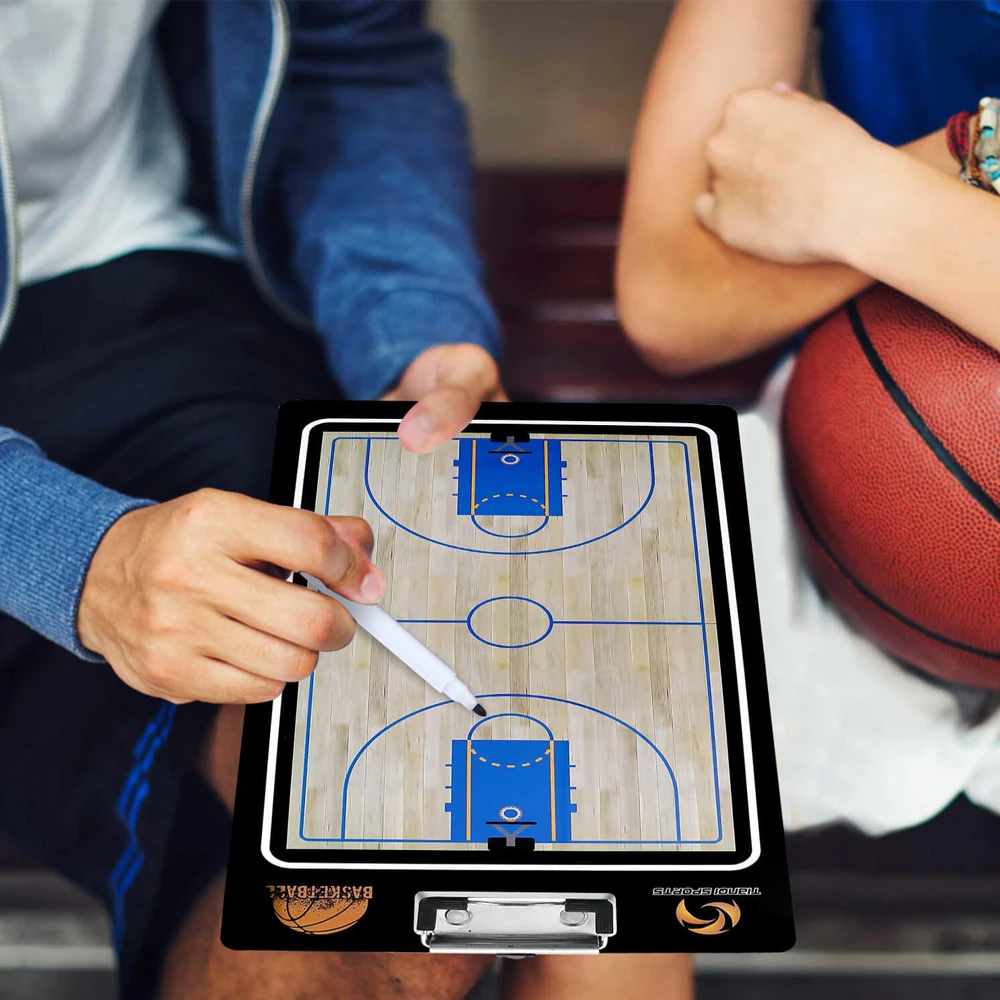 Tablero de entrenamiento de baloncesto magnético, tablero de entrenamiento  grueso plegable, conjunto de tácticas con bolígrafo, portapapeles para  enseñanza, oferta de fábrica - AliExpress