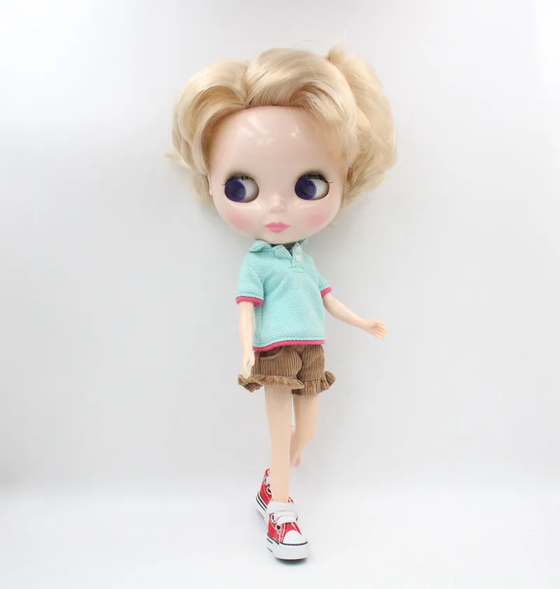 

Free Shipping big discount RBL-591 DIY Nude Blyth doll birthday gift for girl 4colour big eye doll with beautiful Hair cute toy