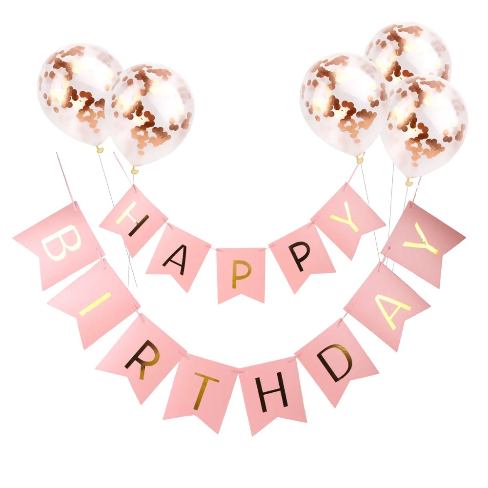 QIFU forever 18 Birthday Balloon Rose Gold 18th 18 Birthday Party Balloons Decor Adult 18 Years Girl Birthday Balloon Decor