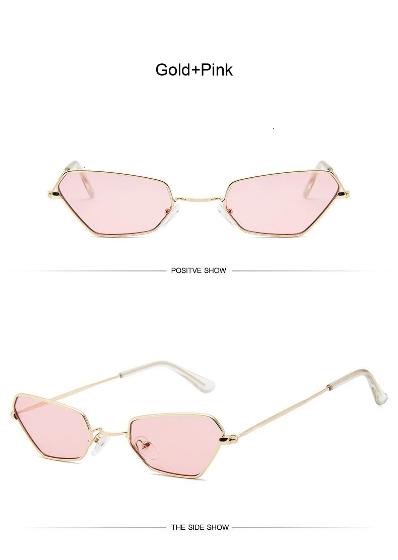 Винтажные маленькие солнцезащитные очки с кошачьим глазом, женские роскошные брендовые солнцезащитные очки с черной Золотой оправой, женские мужские розовые желтые оттенки