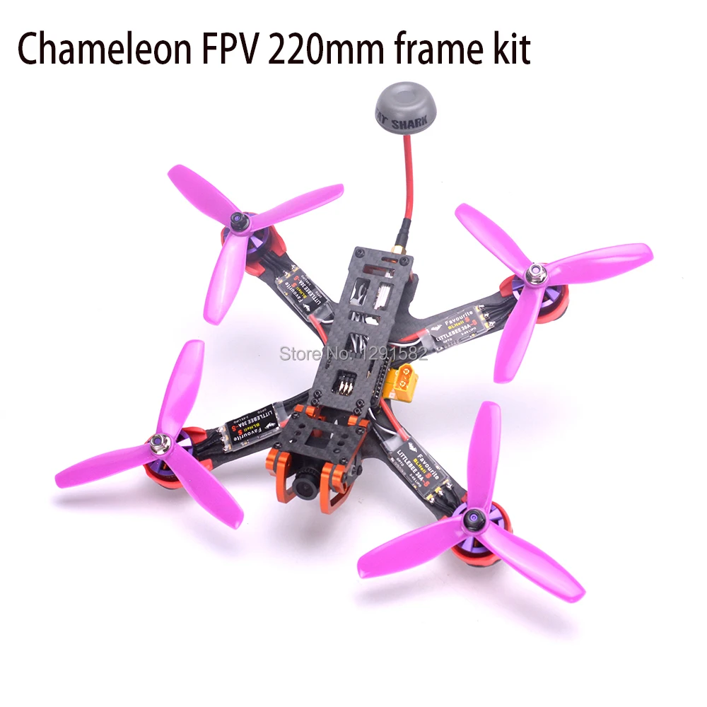 

Chameleon FPV Frame 220 220mm Quadcopter F3 / Naze32 controller 2205 2300kv Littlebee 30A BLHeli-s ESC For RC FPV Drone