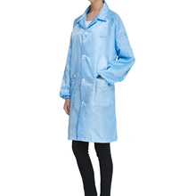 1 шт. Синий Татуировка Одежда пальто пыле Антистатические Куртка комбинезоны Защитная одежда для очистки Permant Макияж инструмент