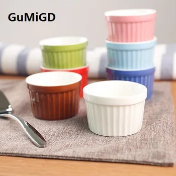 

Ceramic creative soufflee baking bowl Double-Layer Steamed Milk dessert bowl sweet pudding cup steamed cake oven baking bowl