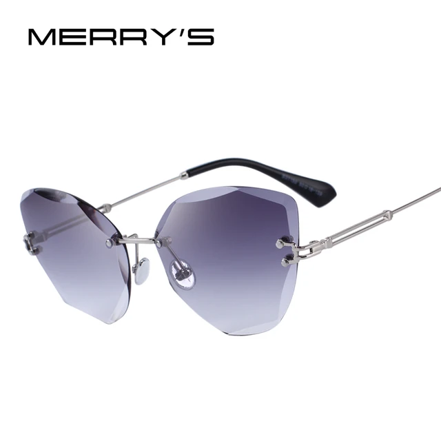 Merrys дизайн Для женщин без оправы Солнцезащитные очки с градиентом UV400 защиты S6078