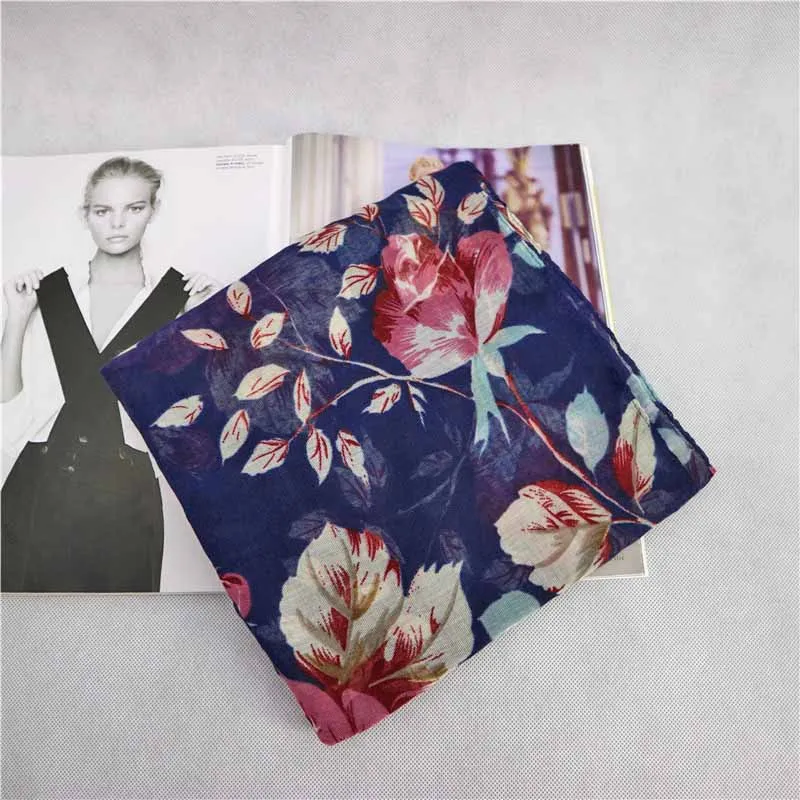 Женский винтажный шарф из вискозного шелка модные уличные пейзажи печать хиджаб шарфы платок обернутый - Цвет: color 2