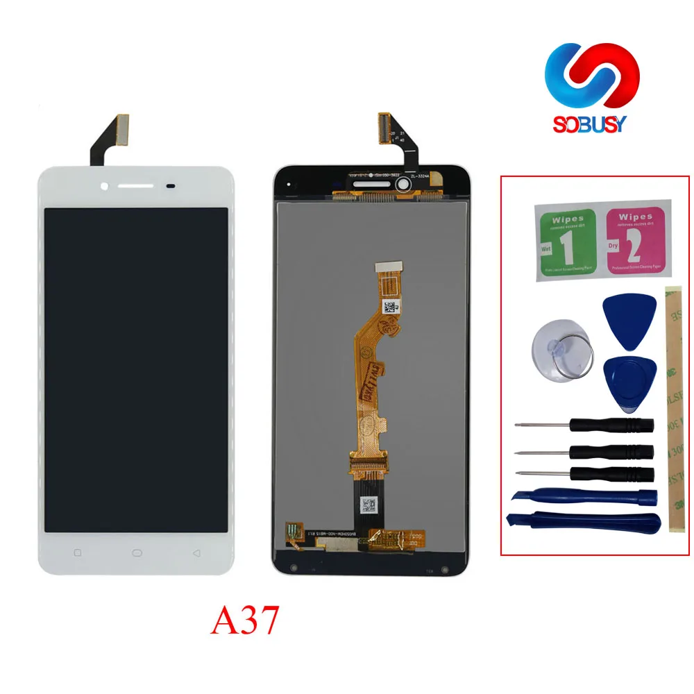 

100% tested LCD For OPPO A37 LCD Display Touch Screen A37 LCD Monitor Touchscreen Panel Digitizer Assembly replacement Parts