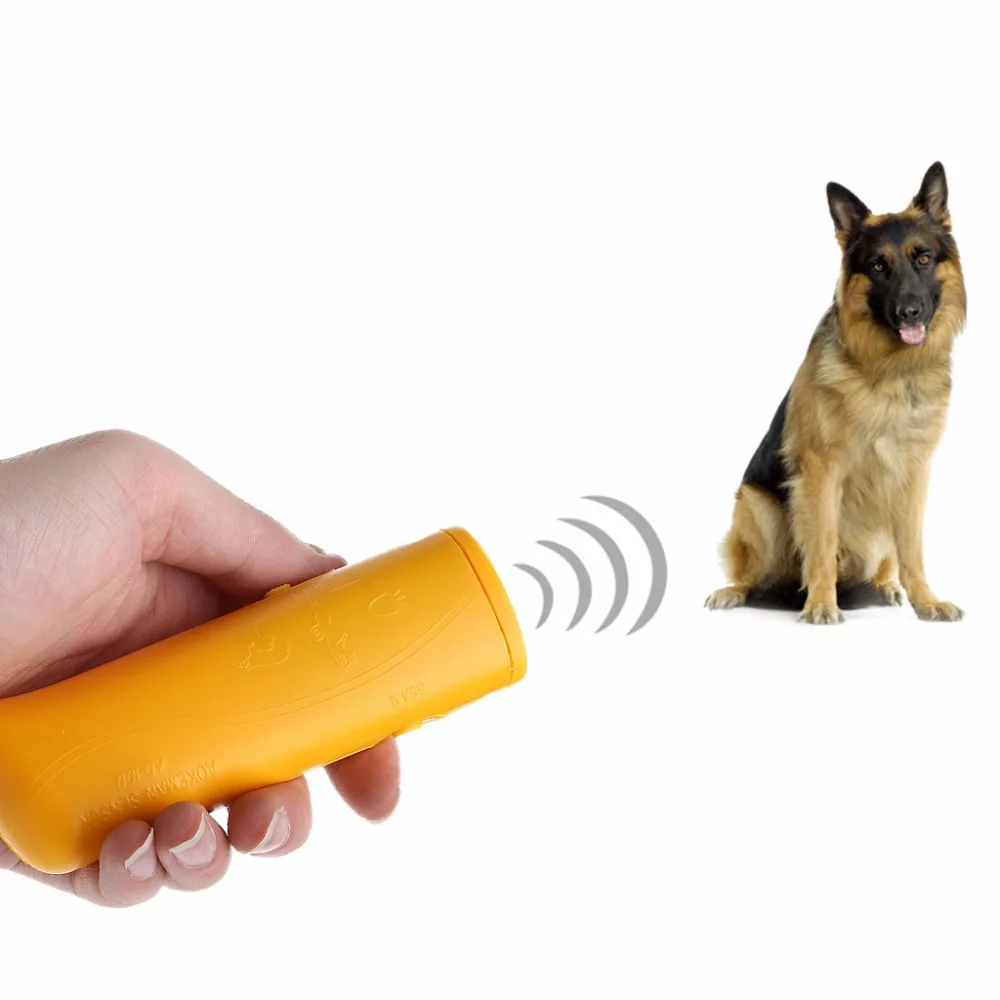 

3 in 1 Ultrasonic Anti Bark Stop Barking Dog Training Repeller Control Trainer 2018 New Alarm tool