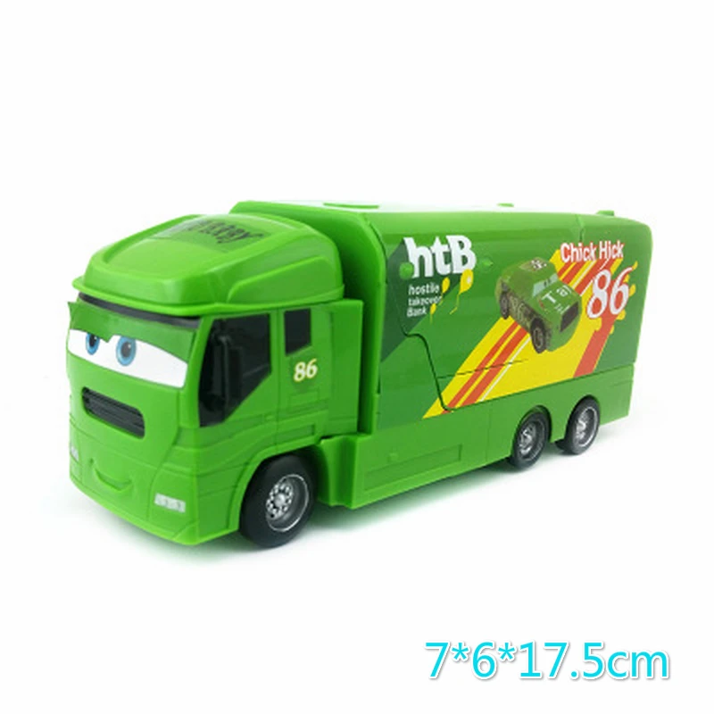Disney Pixar Тачки 2 3 Джексон шторм грузовик Мак дядя игрушки Молния Маккуин 1:55 литая