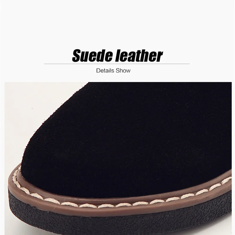 US $16.76 Sts Brand 2020 New Spring Flat Womens Shoes Suede Leather Casual Shoes Low Heel Black Womens Shoes Flat Loafers Jazz Oxford