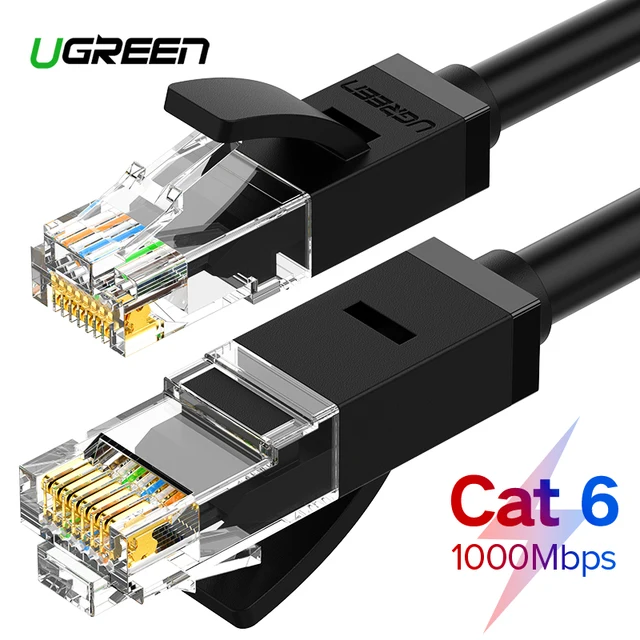 Ugreen кабель Ethernet Cat6 LAN Cable utp CAT 6 RJ 45 сетевой кабель 10 м/50 m/100 м патч-корд для ноутбука маршрутизатора RJ45 сетевой кабель